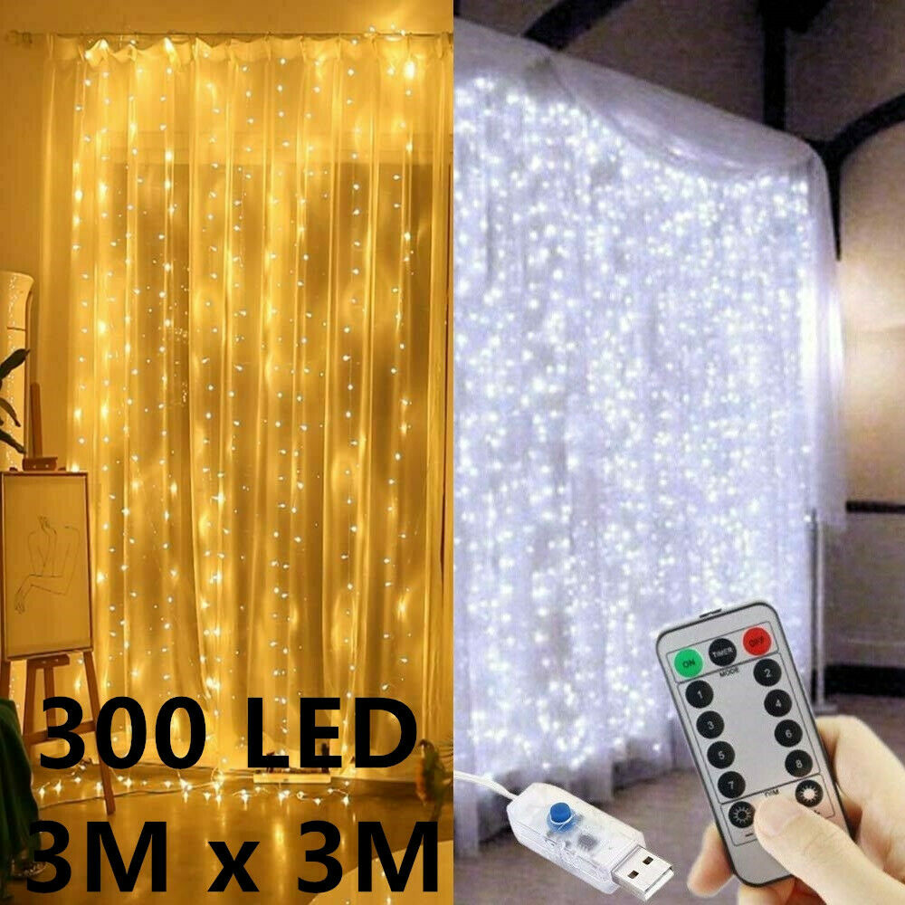 Curtain Lights 300 LED